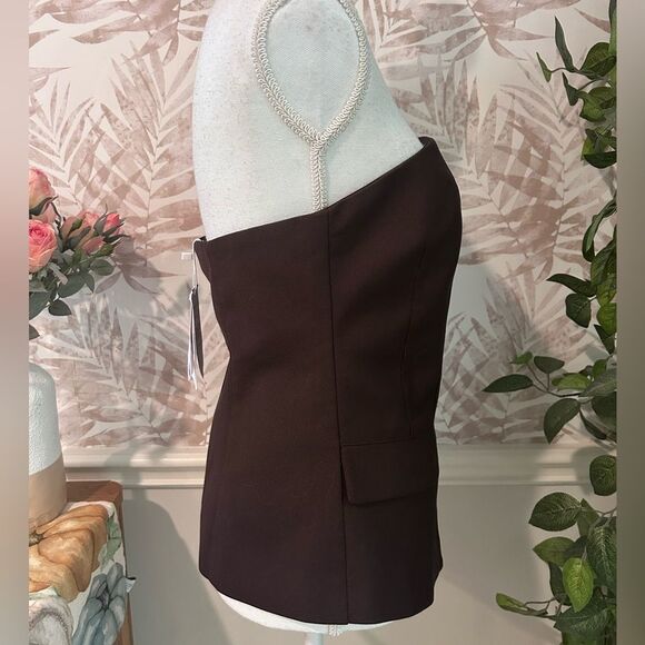 🆕 NWT Urban Revivo Strapless Button Vest Size L - Picture 5 of 8